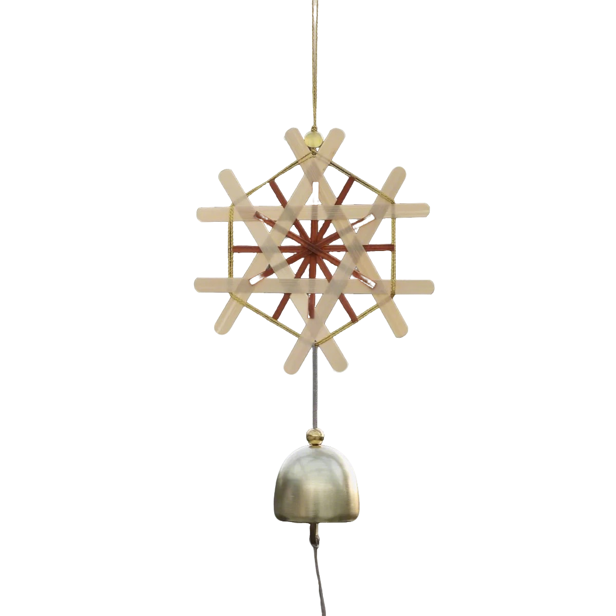 Snowflake Wind Chime Handmade Bamboo Weaving Material Kit