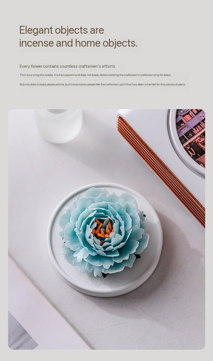 Handmade Ceramic Flower Fragrance Diffuser – Peony