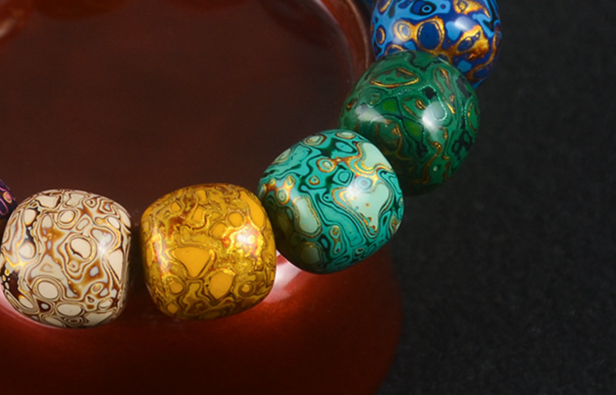 Traditional Fuzhou Chinese Lacquerware – Lacquer Bead Bracelet