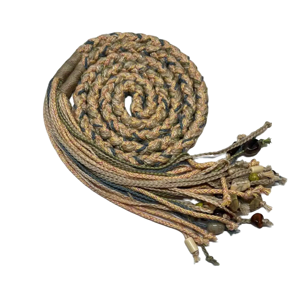 Handcrafted Woven Tassel Belt