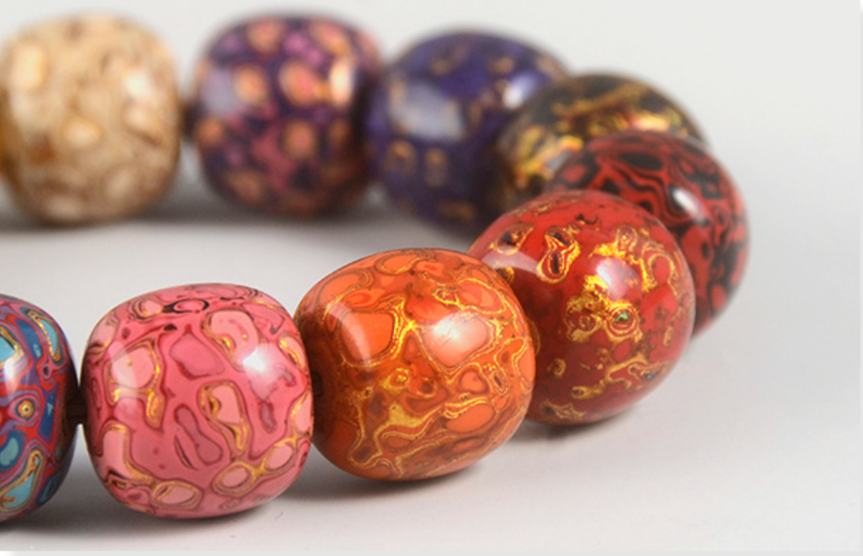 Traditional Fuzhou Chinese Lacquerware – Lacquer Bead Bracelet