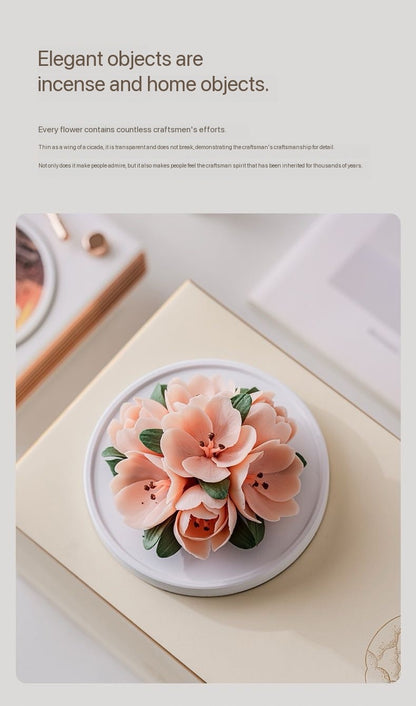 Hand-Molded Ceramic Flower Fragrance Diffuser – Tulip