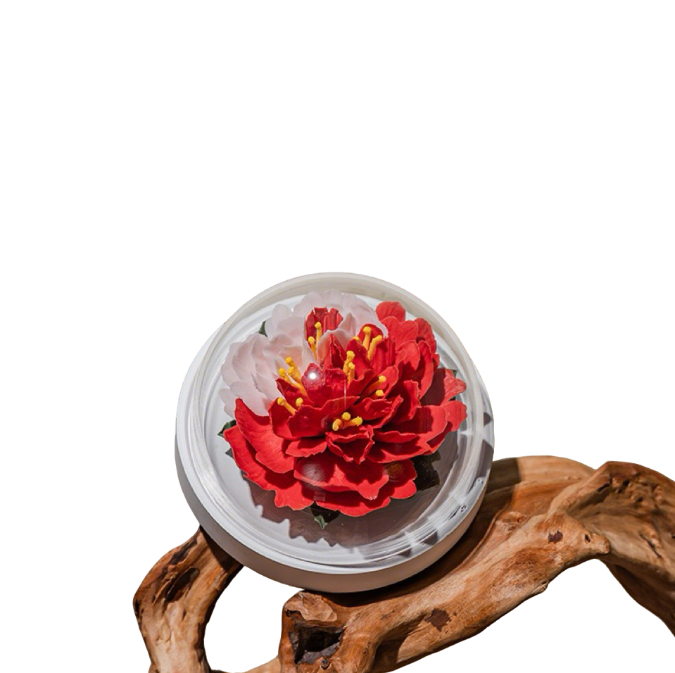 Handcrafted Ceramic Peony Aroma Diffuser Ornament