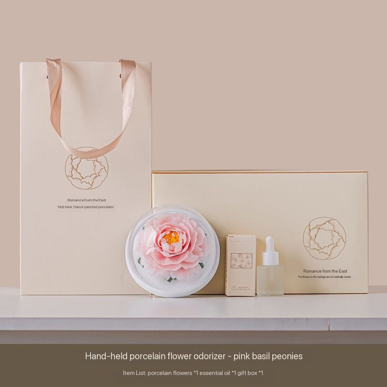 Chinese Intangible Cultural Heritage Porcelain Floral Aroma Diffuser Handmade