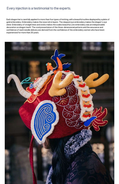 Dragon Head Cap - High-End Hand Embroidery