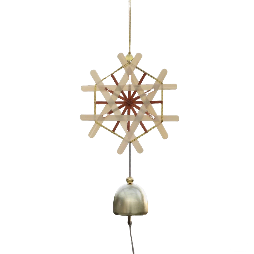 Snowflake Wind Chime Handmade Bamboo Weaving Material Kit