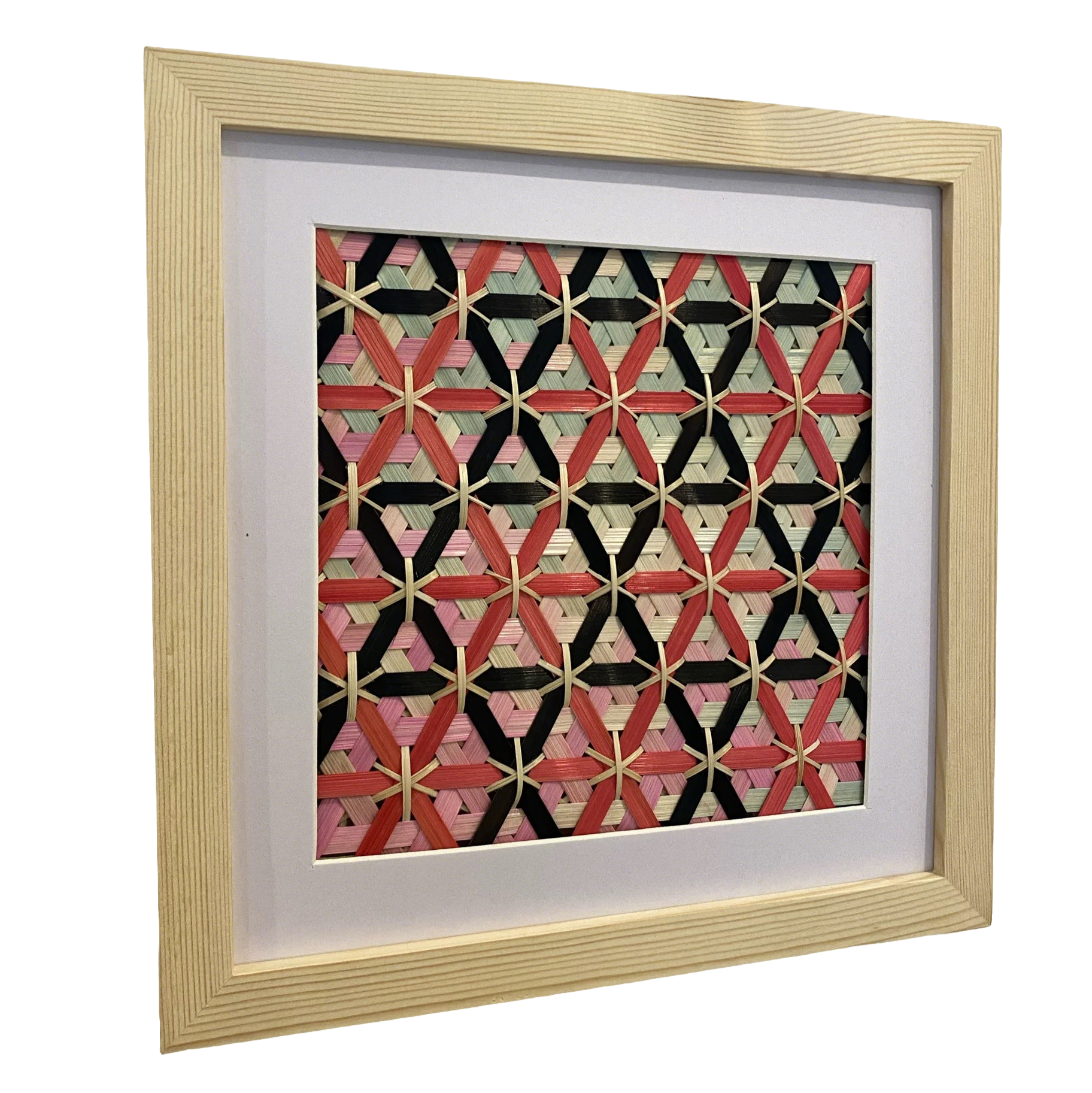 Bamboo woven wall hanging inheriting the intangible cultural heritage and Eastern aesthetics