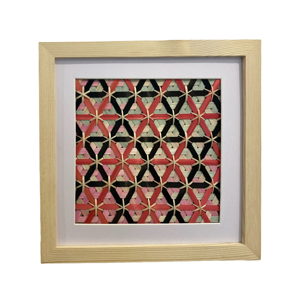 Bamboo woven wall hanging inheriting the intangible cultural heritage and Eastern aesthetics