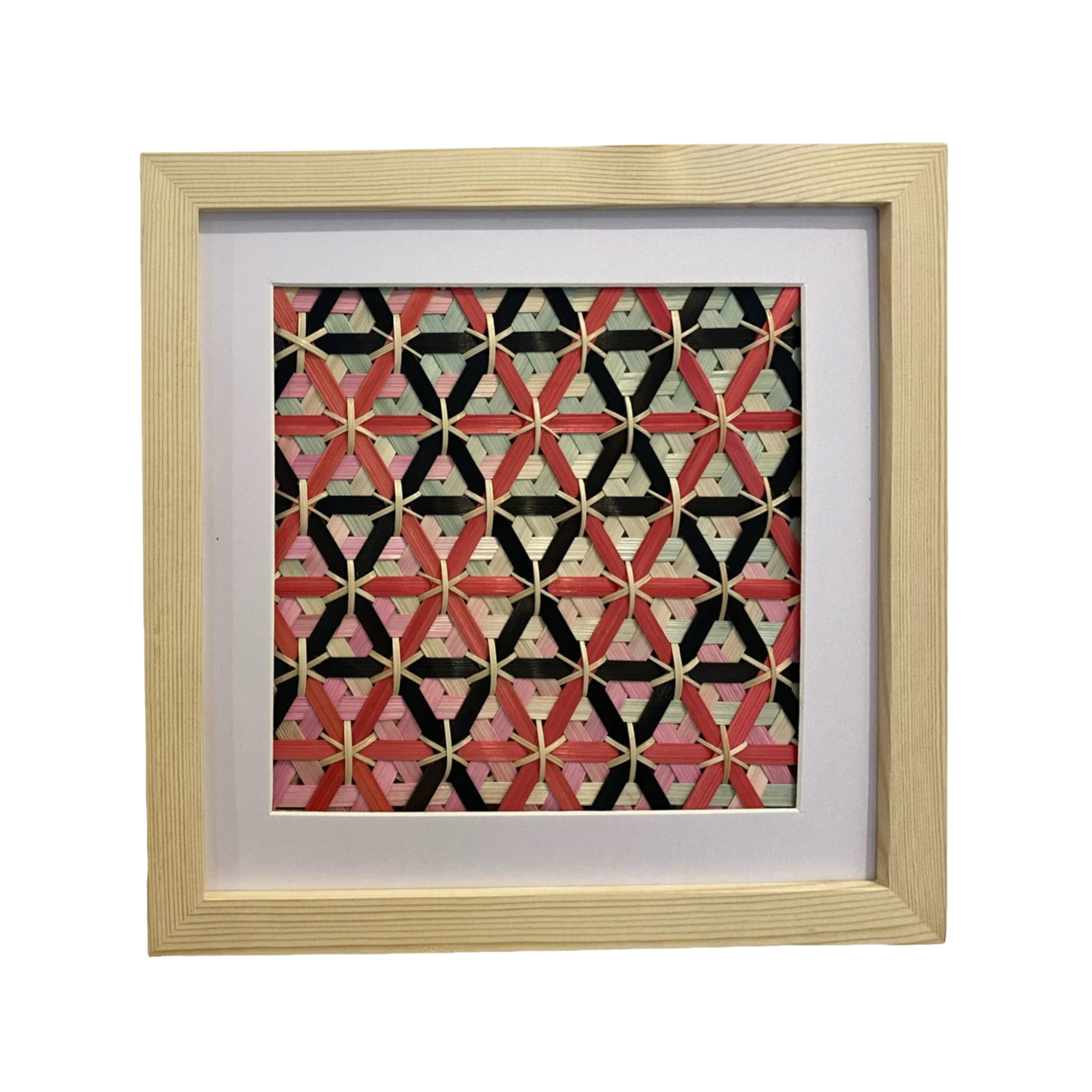 Bamboo woven wall hanging inheriting the intangible cultural heritage and Eastern aesthetics