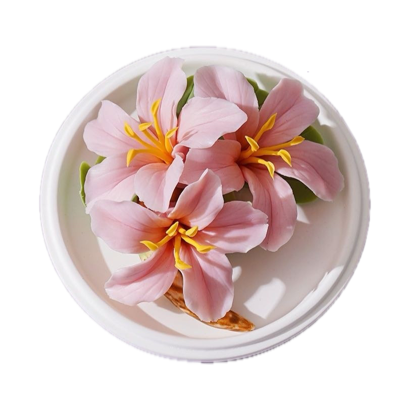 Chinese Intangible Cultural Heritage Handcrafted Ceramic Hand-Molded Flower – Bauhinia Aroma Diffuser