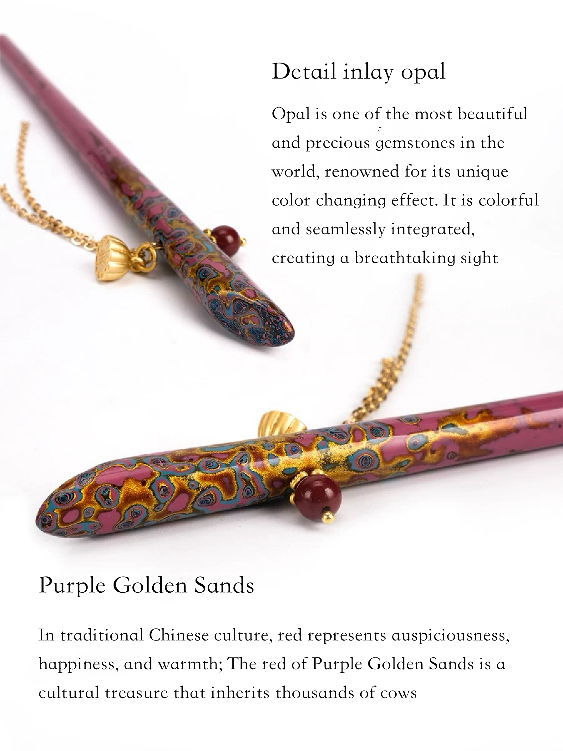 Chinese lacquer Hairpin