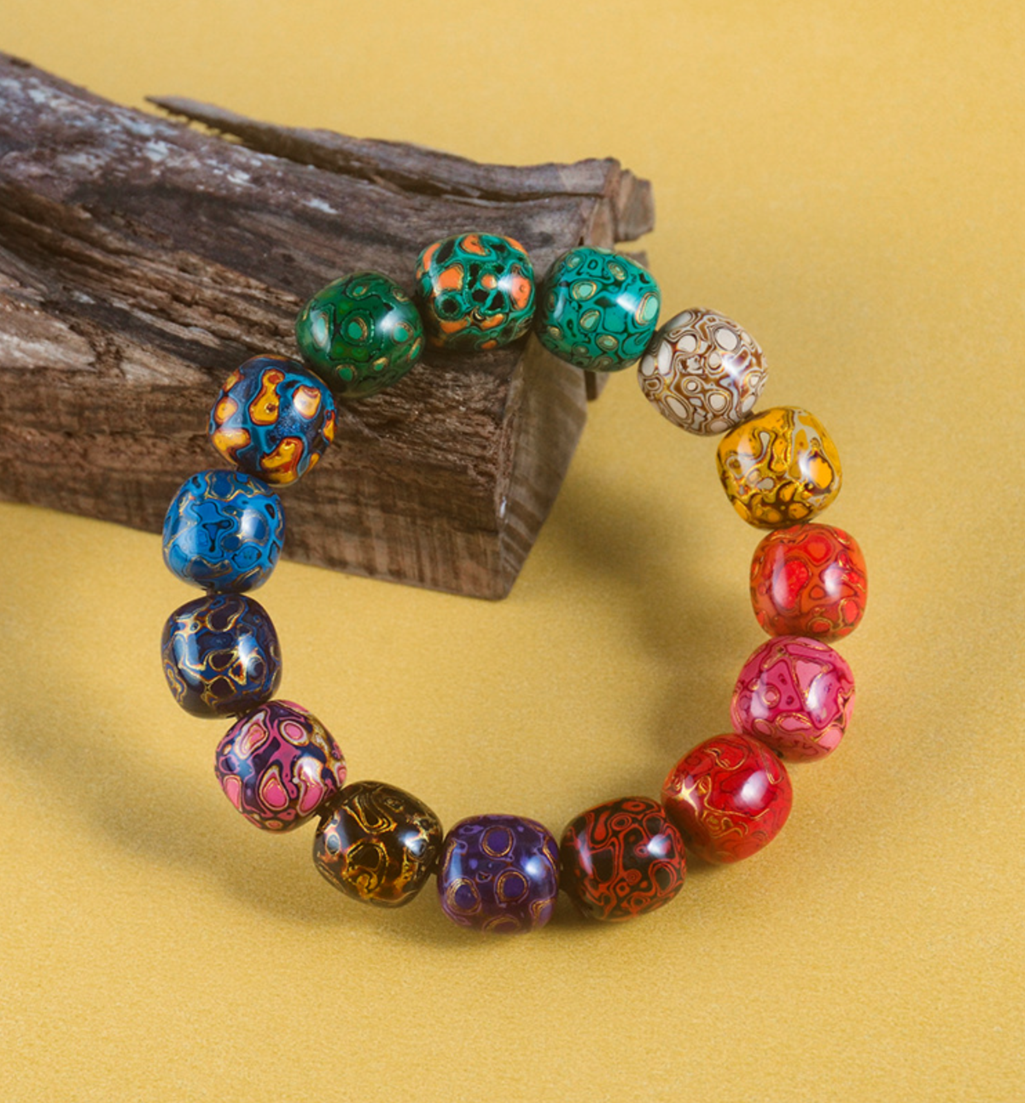Traditional Fuzhou Chinese Lacquerware – Lacquer Bead Bracelet