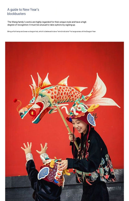 Dragon Head Cap - High-End Hand Embroidery