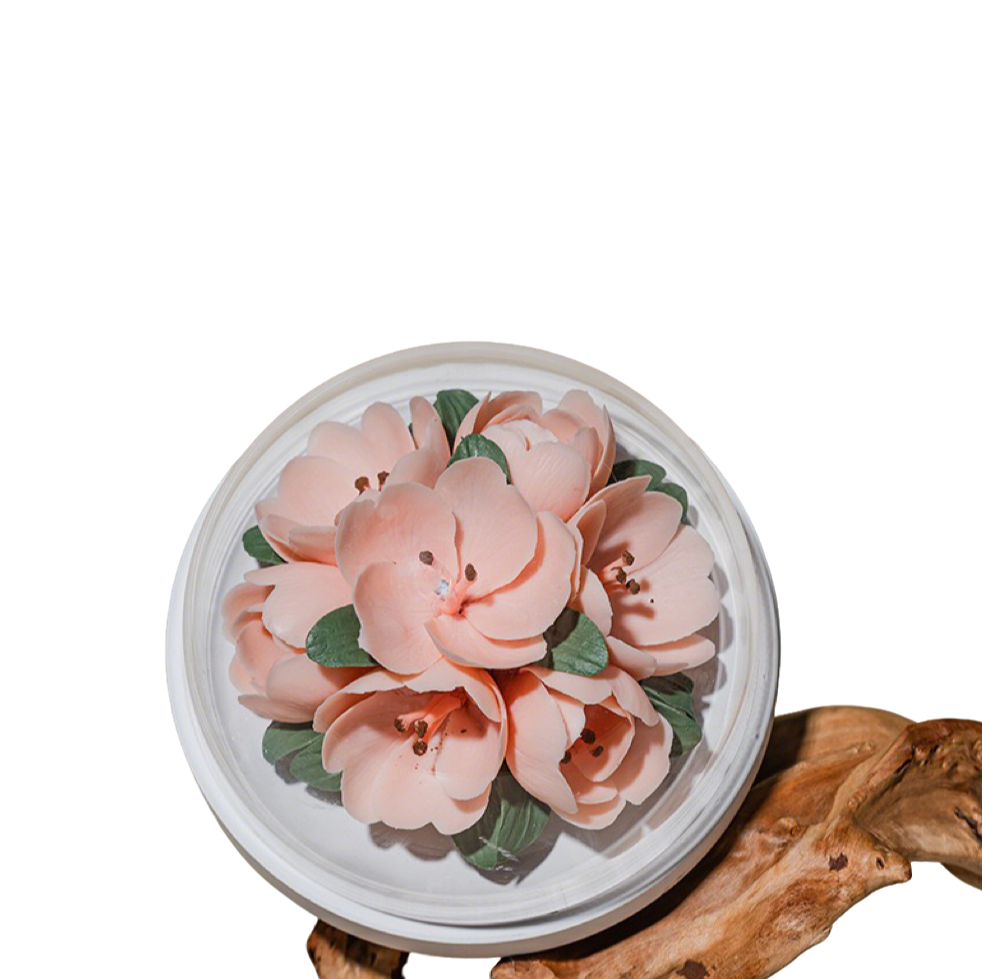 Hand-Molded Ceramic Flower Fragrance Diffuser – Tulip