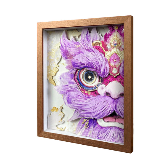 Floral Lion Awakening: Intangible Cultural Heritage Paper-Cut Ornament