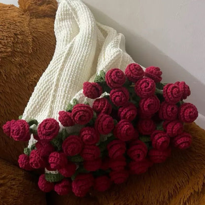 Hand-Crocheted Rose Blanket Materials Kit