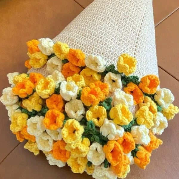 Rose Bouquet Blanket Hand-woven DIY material package