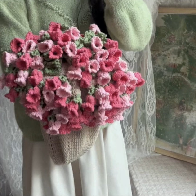 Hand-Crocheted Rose Blanket Materials Kit