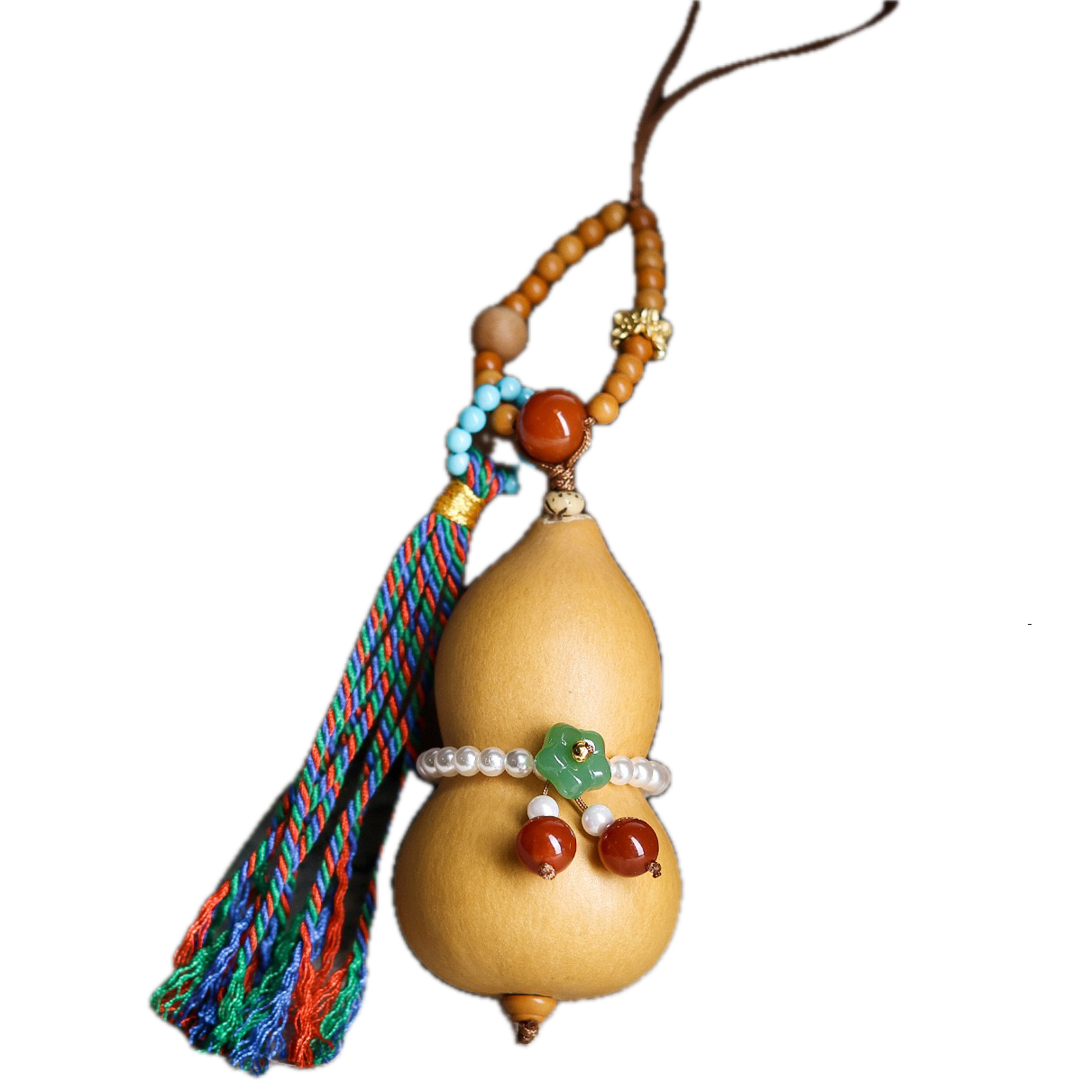 Gourd ornament Hand woven real gourd Implies good fortune and prosperity