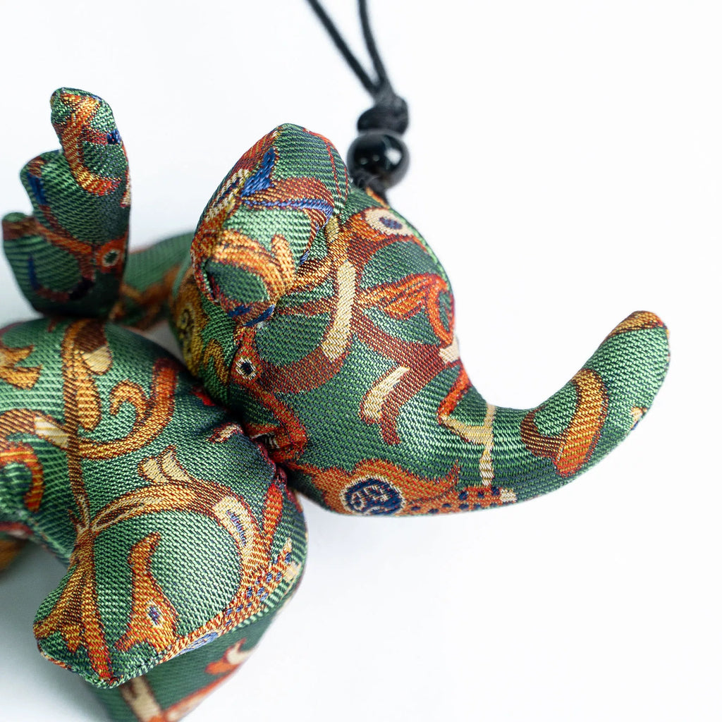 Lucky pendant-100% silk Songjin fabric/The Flying Elephant