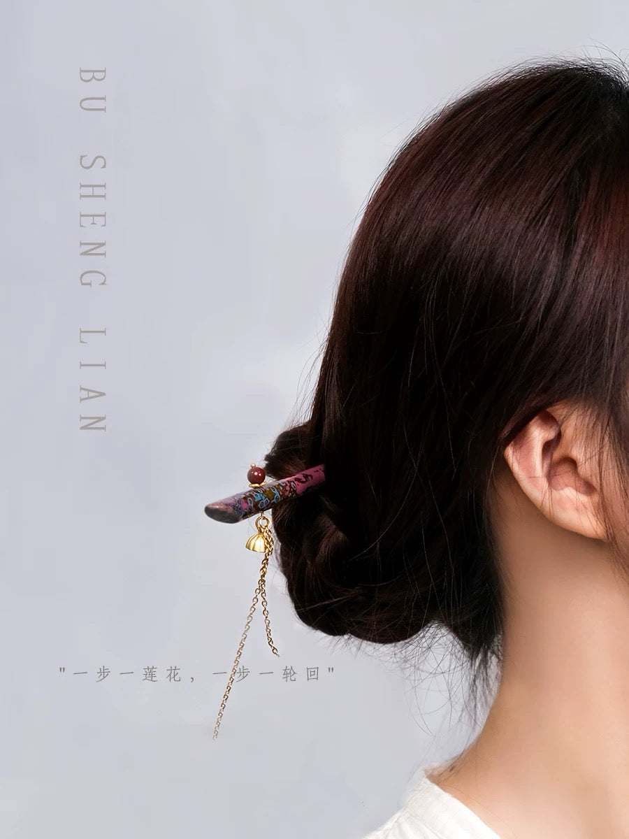 Chinese lacquer Hairpin