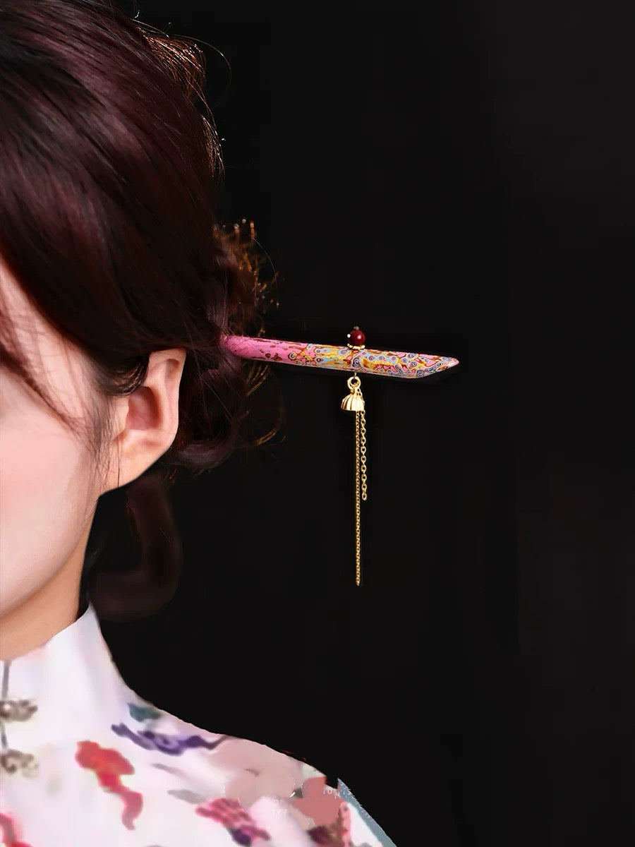 Chinese lacquer Hairpin
