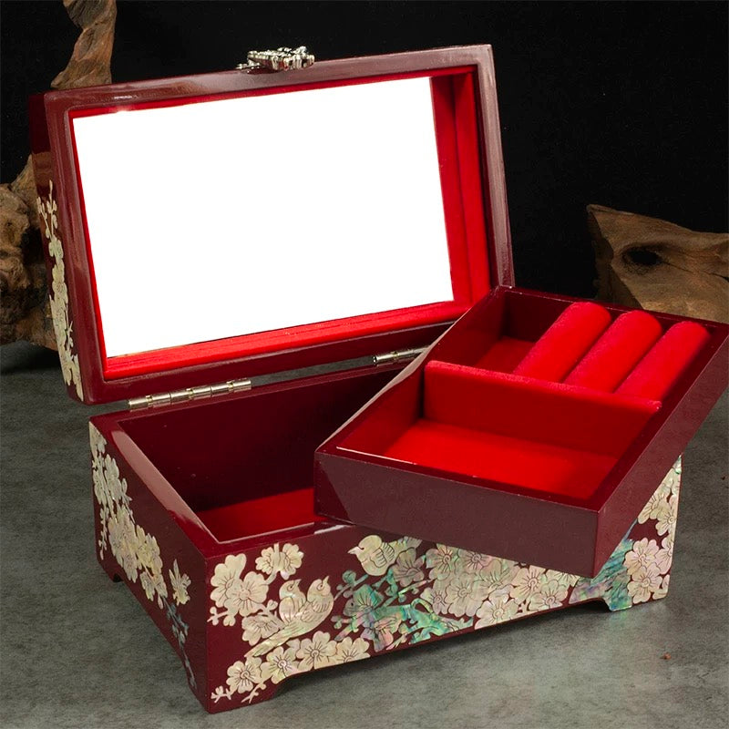 bulbus fritillariae Jewelry Box Luodian lacquerware  Jewelry storage box