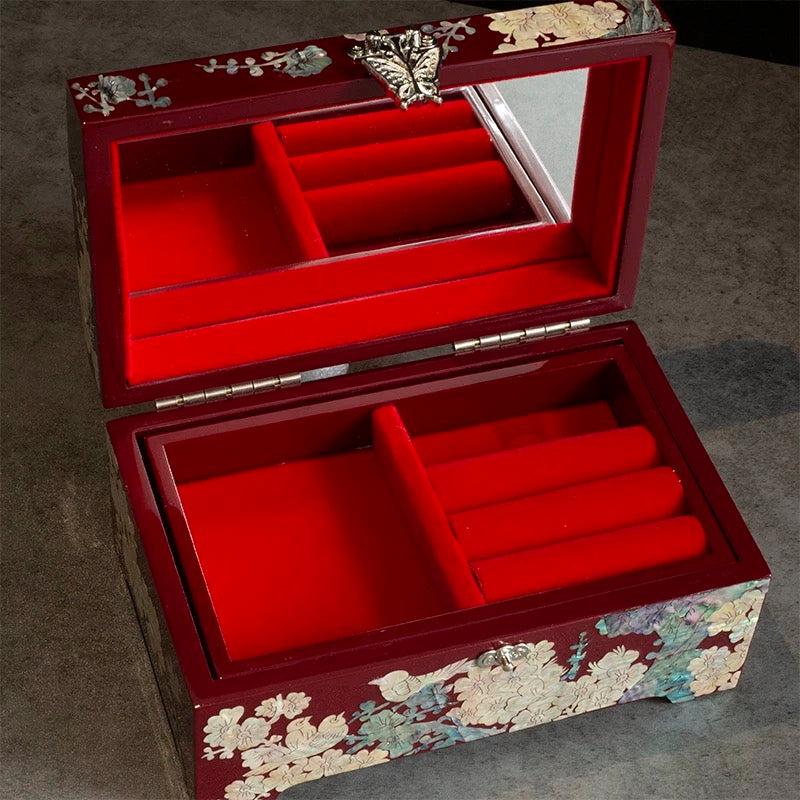 bulbus fritillariae Jewelry Box Luodian lacquerware  Jewelry storage box