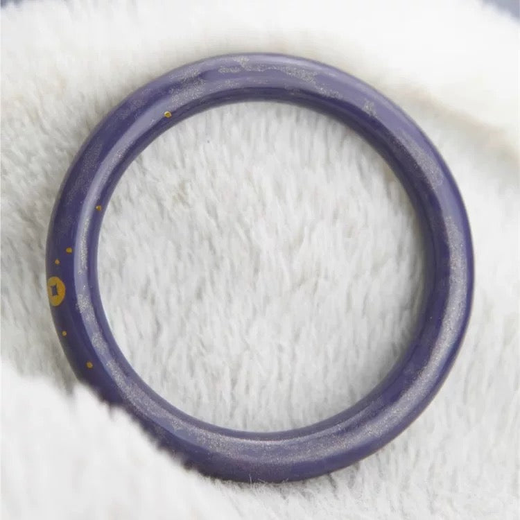 Chinese Intangible Cultural Heritage Lacquerware Bracelet， Meaning designated wealth