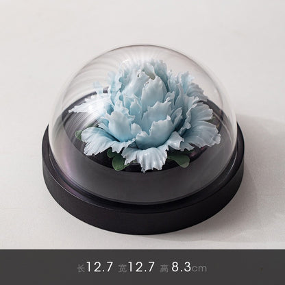 Chinese ICH Handmade Ceramic Handmade Peony Flower Aroma Diffuser Car Aromatherapy Living Room Office Ornament