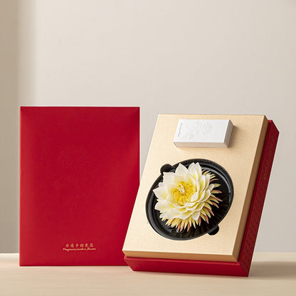 Handmade Ceramic Epiphyllum Aroma Diffuser Intangible Cultural Heritage Gift Box