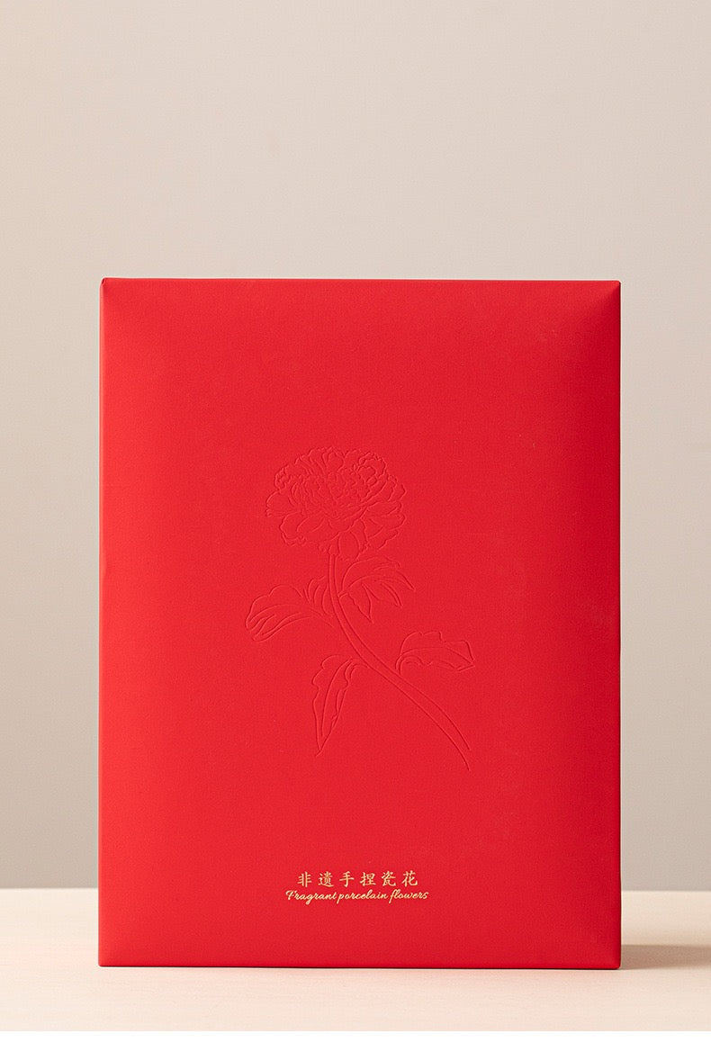 Handmade Ceramic Epiphyllum Aroma Diffuser Intangible Cultural Heritage Gift Box