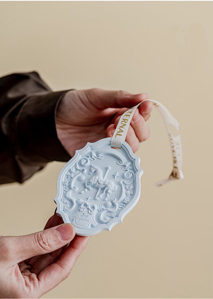 Chinese intangible cultural heritage handmade ceramic peony&rose aromatherapy high-end gift