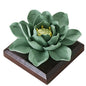 Ceramic handmade green lotus aromatherapy fragrance
