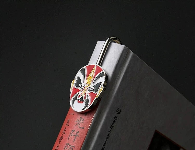 Chinese style Peking Opera facial makeup bookmark+pen+64GB USB flash drive as a gift