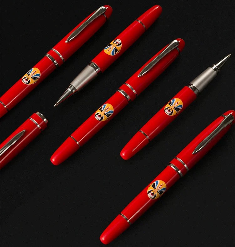 Chinese style Peking Opera facial makeup bookmark+pen+64GB USB flash drive as a gift