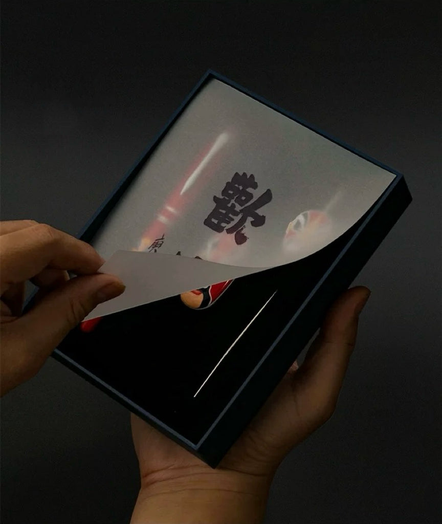 Chinese style Peking Opera facial makeup bookmark+pen+64GB USB flash drive as a gift