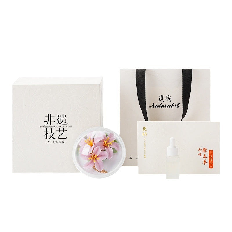 Chinese Intangible Cultural Heritage Handcrafted Ceramic Hand-Molded Flower – Bauhinia Aroma Diffuser