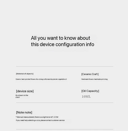 Chinese ICH Handcrafted Ceramic Hand-Molded Flower – Bauhinia Aroma Diffuser