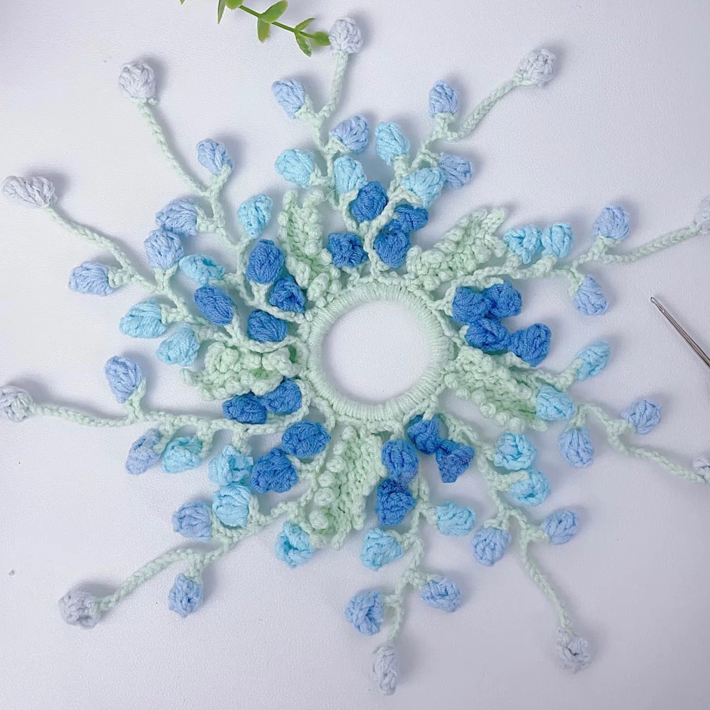【Materials Pack】Hand-Crocheted Wisteria Flower Hair Tie