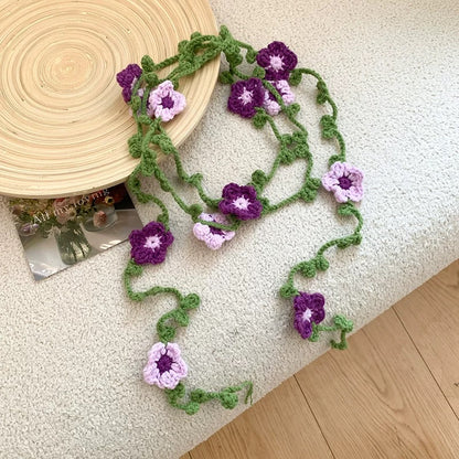 Handmade Crochet Floral Rear Frill