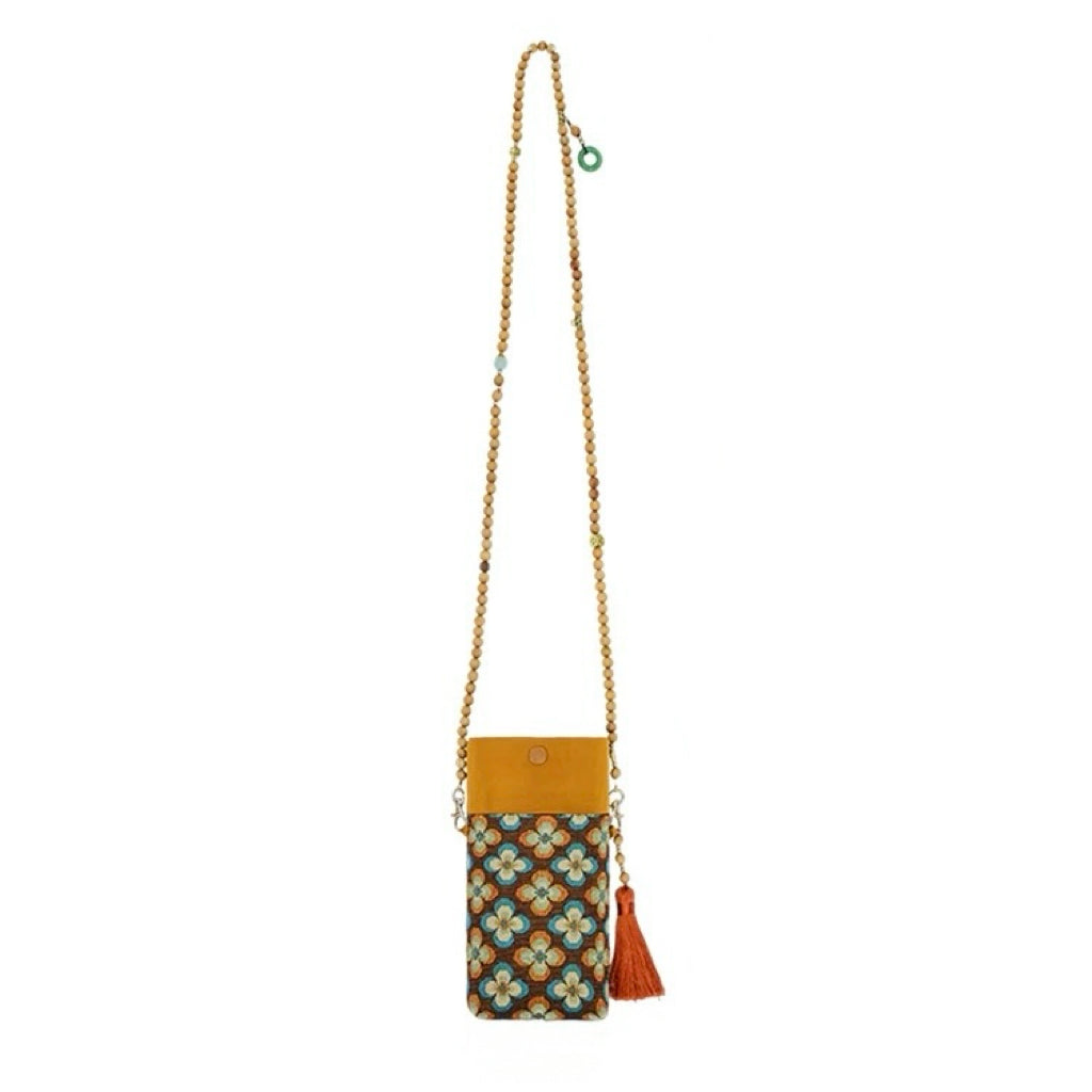 Dunhuang Floral Pattern Chinese-Style Phone Bag