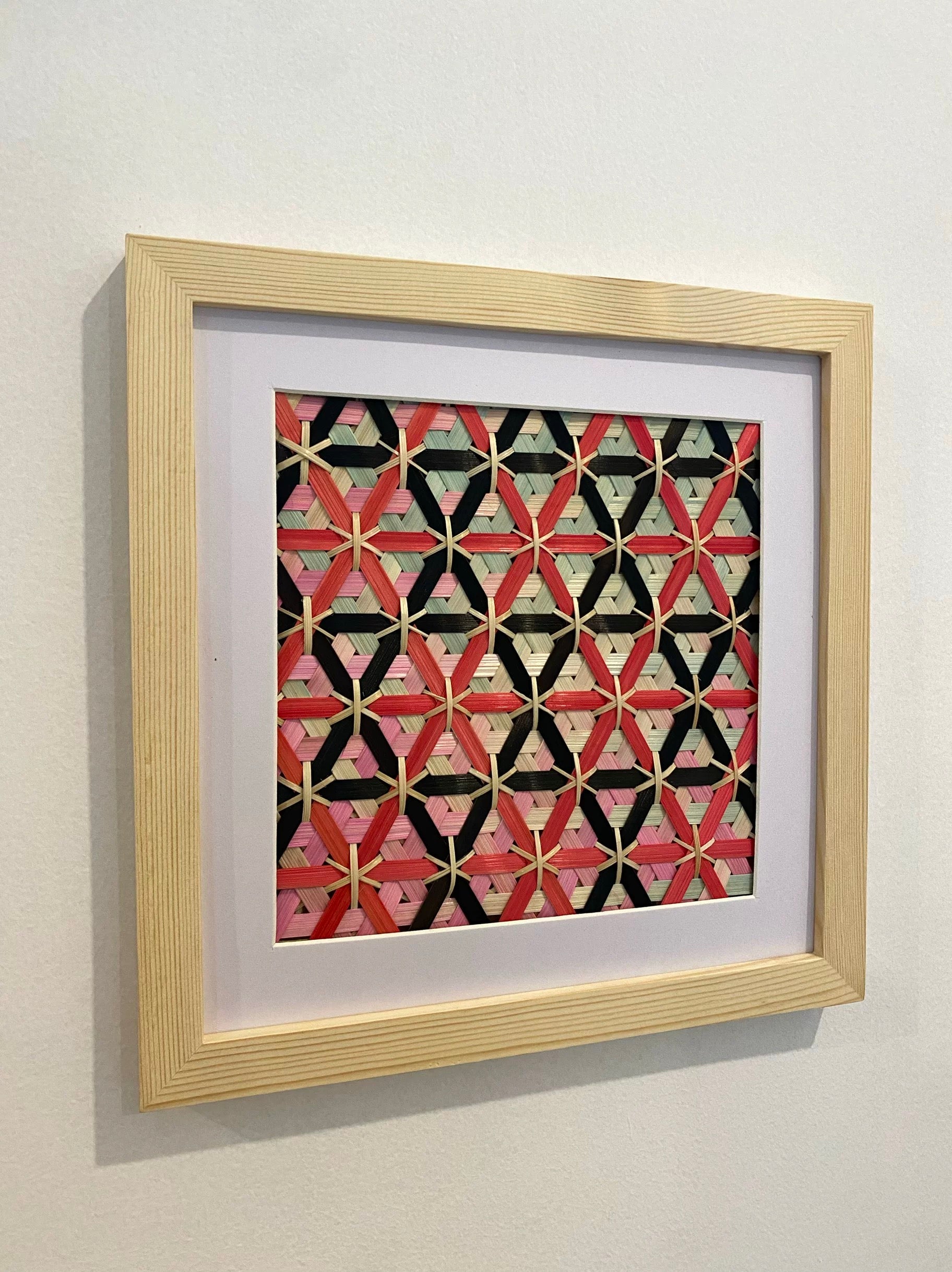 Bamboo woven wall hanging inheriting the intangible cultural heritage and Eastern aesthetics