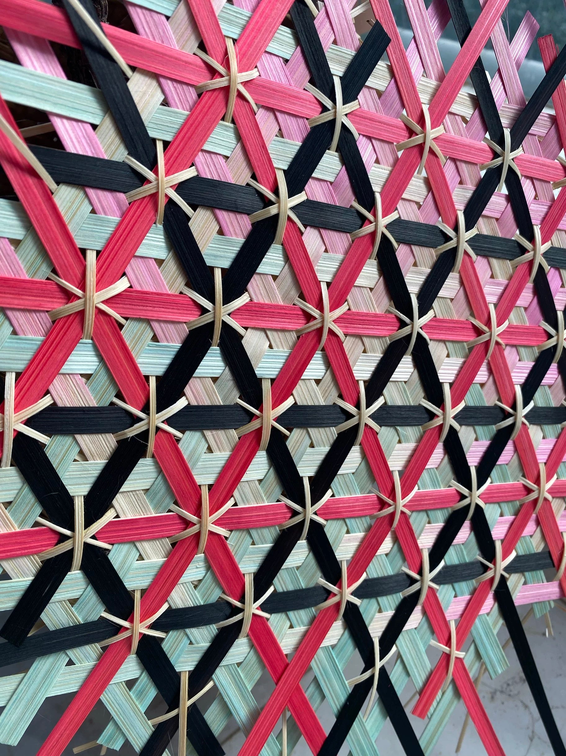 Bamboo woven wall hanging inheriting the intangible cultural heritage and Eastern aesthetics
