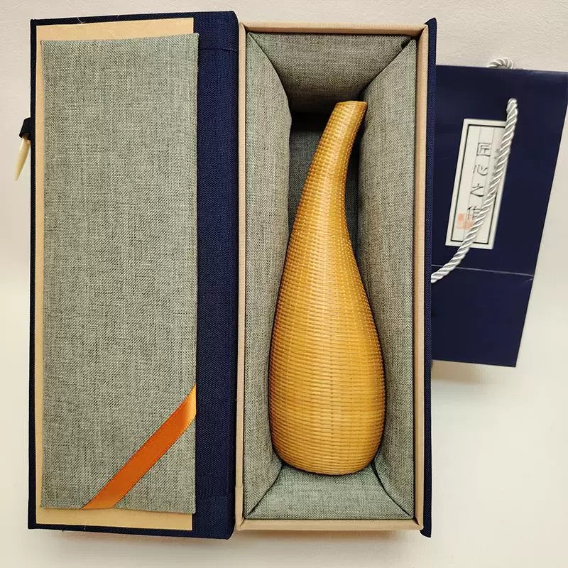Handcrafted Bamboo Woven Vase