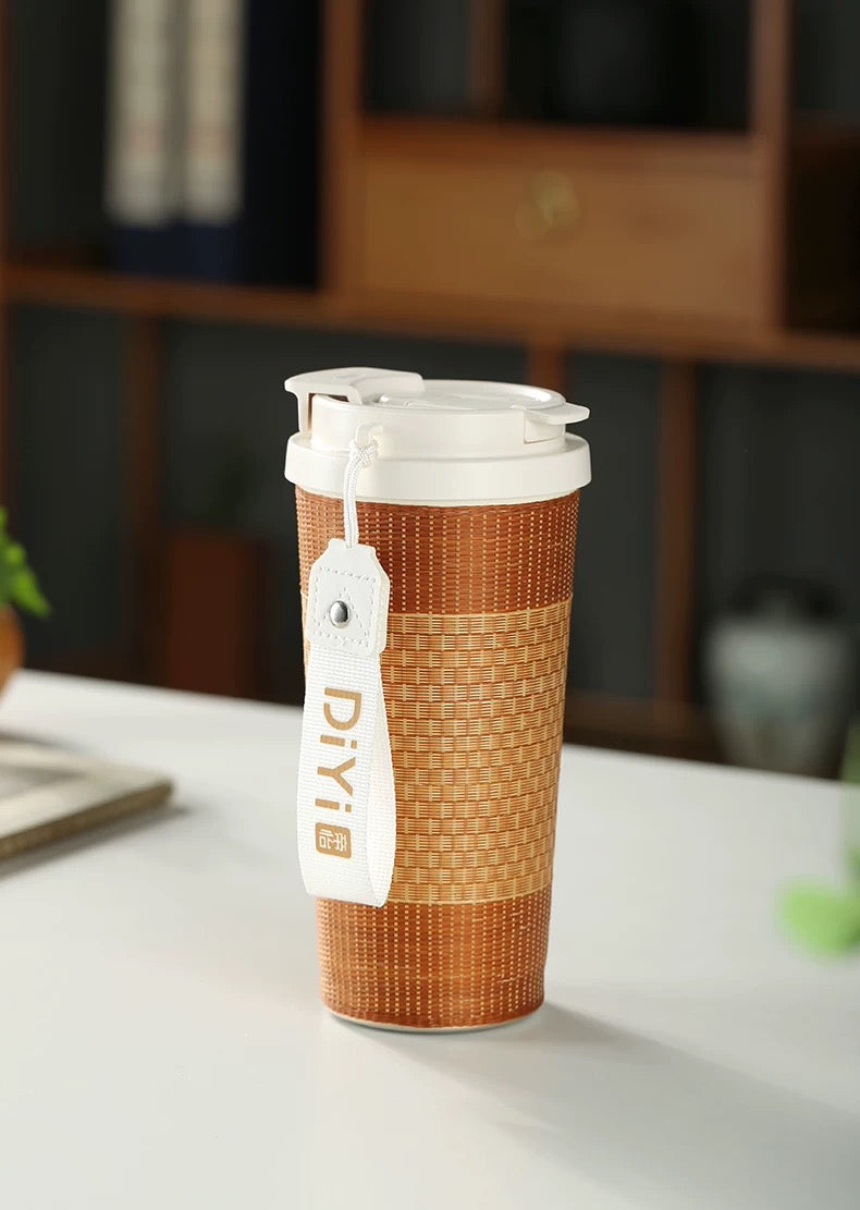 Intangible Heritage Handmade Bamboo Woven Insulated Cup