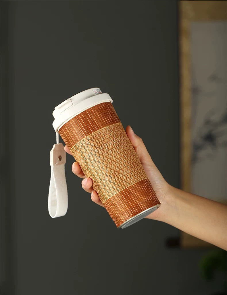 Intangible Heritage Handmade Bamboo Woven Insulated Cup