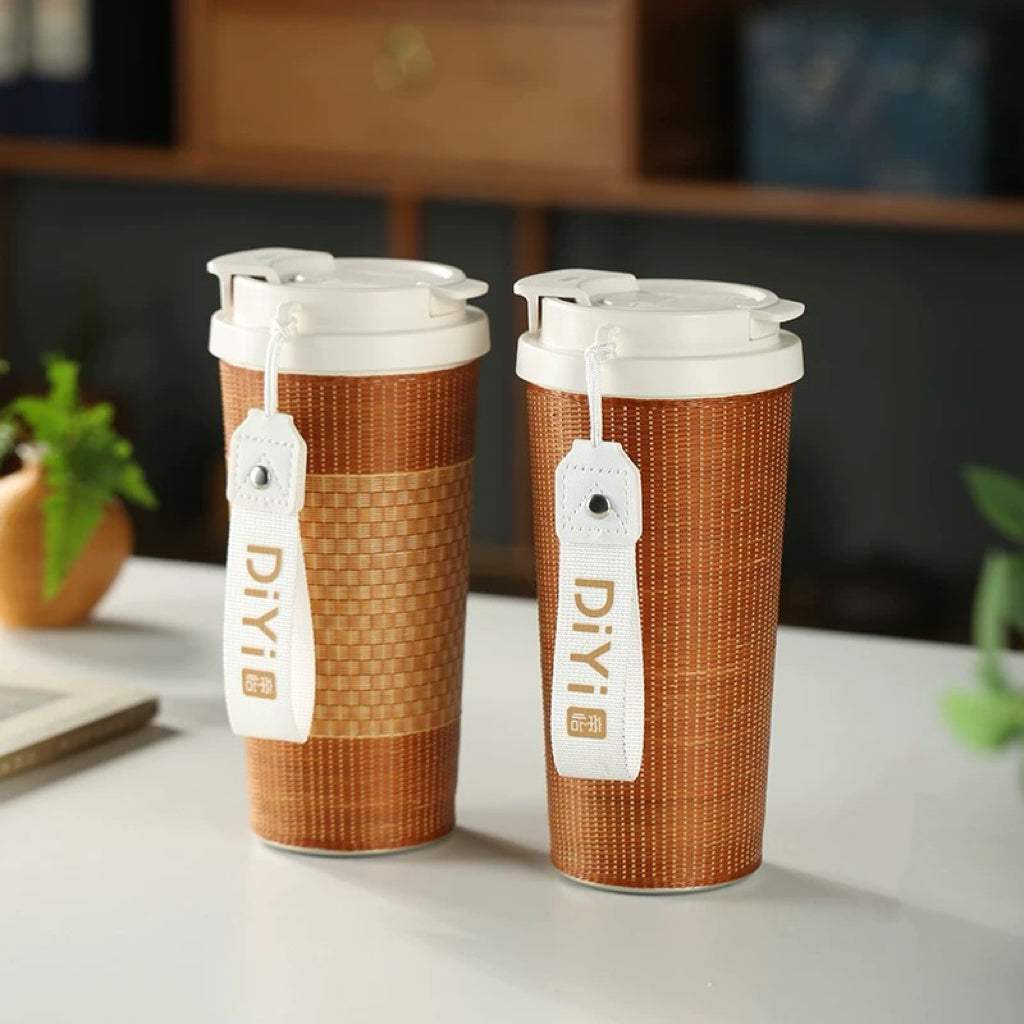 Intangible Heritage Handmade Bamboo Woven Insulated Cup