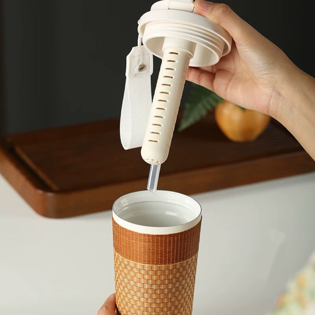 Intangible Heritage Handmade Bamboo Woven Insulated Cup