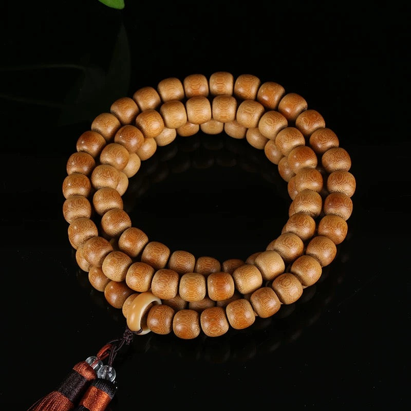 Handcrafted, Finely Milled 108 Yuzhu Beads